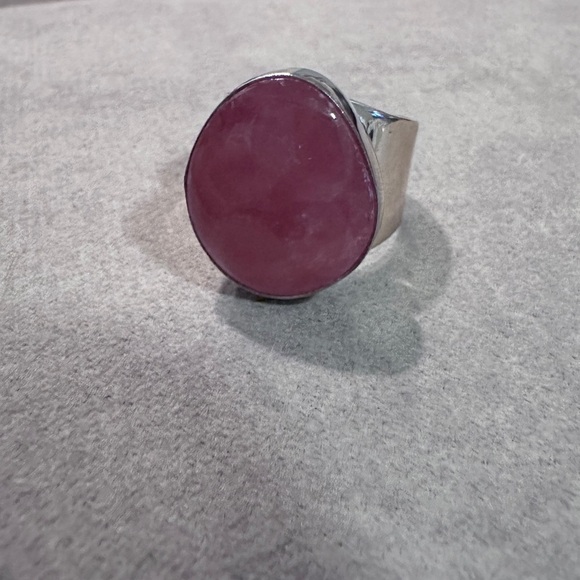 Rhodochrosite & sterling silver statement by Jay King - Picture 8 of 12